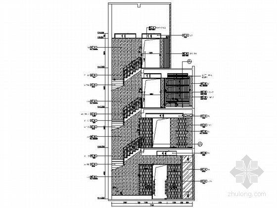 [广州]现代东方气质三层别墅样板间室内装修图（含实景） 立面 