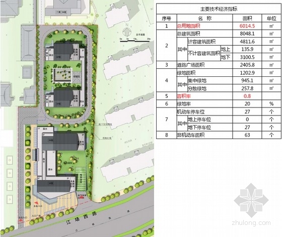[上海]传统中式风格养老院建筑设计方案文本（含CAD）-传统中式风格养老院总平面图 