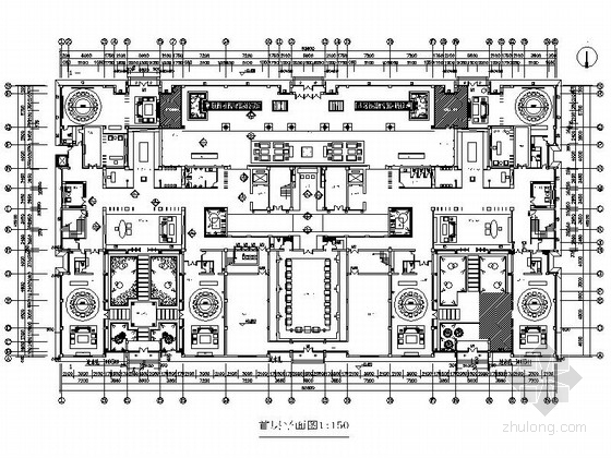 北京中式装修效果图资料下载-[北京]中式低调商务休闲会所设计施工图（含效果图）