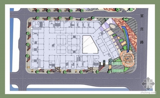 商业街景观CAD资料下载-苏州商业街景观设计方案