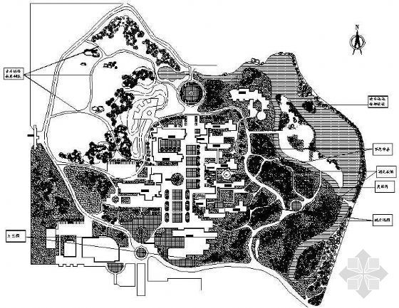 中学校园经典设计案列资料下载-某中学校园环境景观设计图