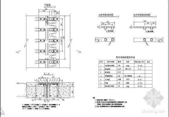 铝模结构拉缝安装资料下载-80/160伸缩缝安装结构图