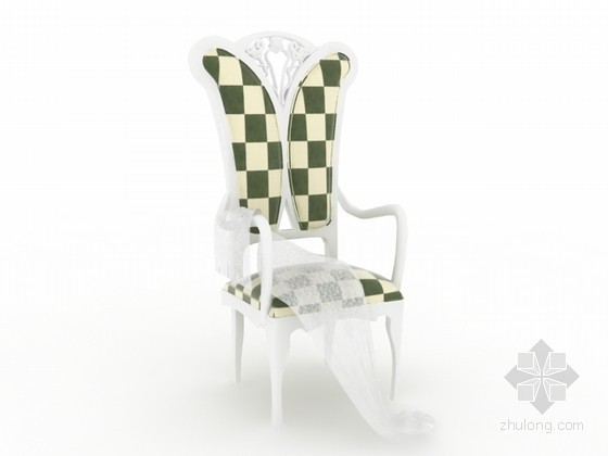 欧式餐椅3d模型资料下载-欧式餐椅3d模型下载