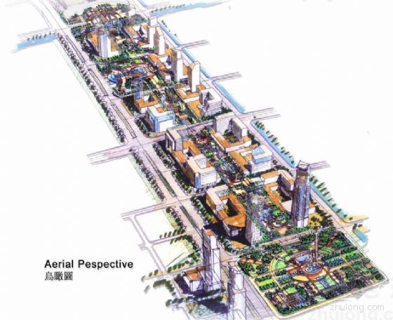 景观工程手绘资料下载-[南京]CBD一期景观工程初步概念設計方案