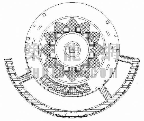 栈台平台cad资料下载-濒水木栈台施工详图