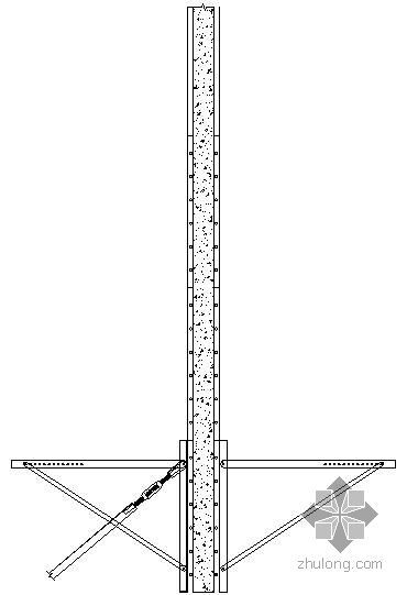冷却塔三脚架翻模系统资料下载-某三脚架施工节点构造详图