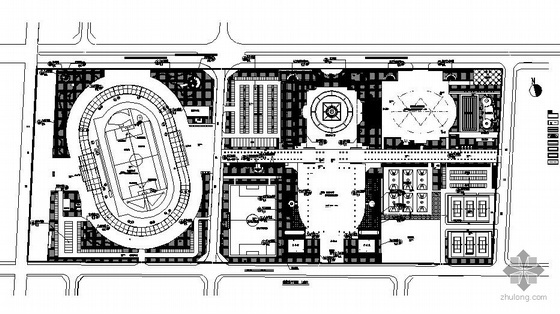 体育中心景观设计方案资料下载-云南某体育中心景观设计施工图
