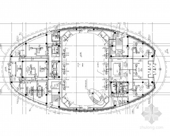 [山西]综合办公楼及电站采暖通风空调系统施工图（DWG PDF两种格式）-水管平面图 