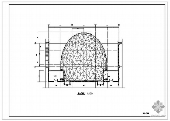 单层网壳结构施工图资料下载-深圳某单层椭球壳结构施工图