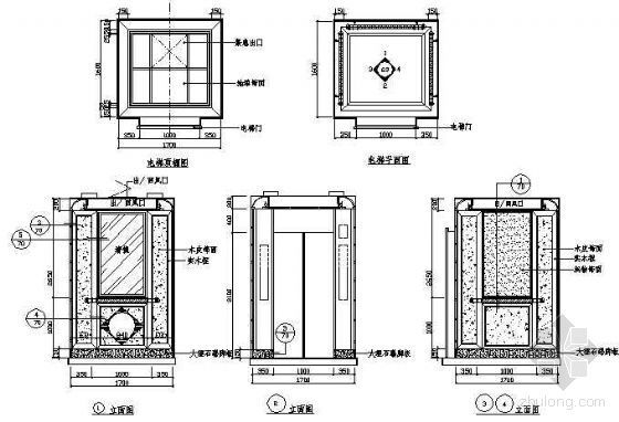 观光电梯门套详图资料下载-电梯详图