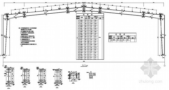 30套精品钢结构节点资料下载-某30m钢结构厂房门式刚架节点详图