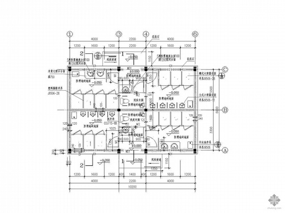 某仿古风格公共厕所建筑施工图- 