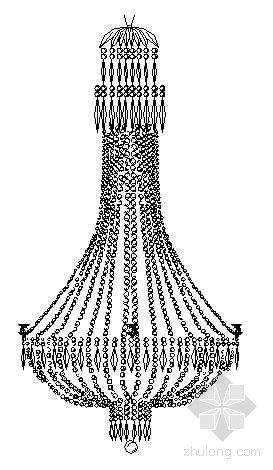 cad吊灯图块资料下载-吊灯图块4