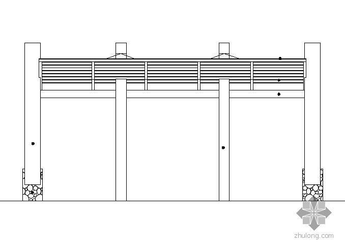 阳光板建筑施工图资料下载-阳光板车棚施工图