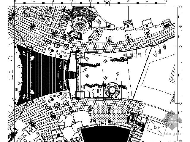 世茂样板技术交底资料下载-世茂酒店大堂部分施工图