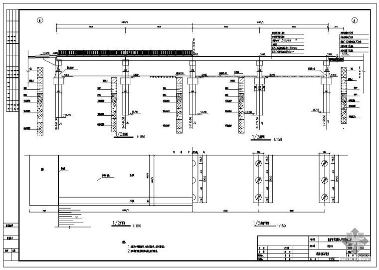 16米跨桥梁施工图资料下载-16米桥梁构造配筋图