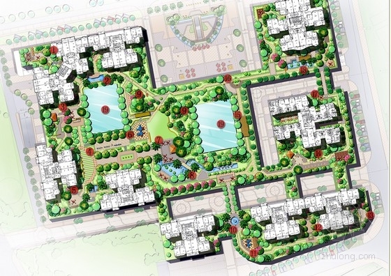 居住区细部平面图CAD资料下载-[贵州]东南亚风情居住区景观规划设计方案