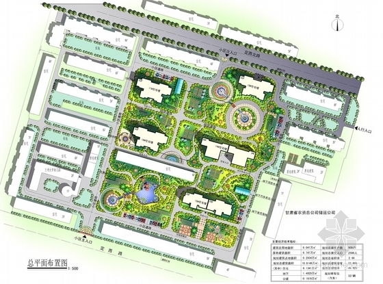 [兰州]知名大学校园校区规划设计方案文本-知名大学校园校区规划总平面图