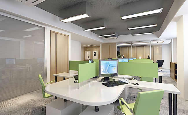 130平办公室装修设计资料下载-办公室办公区域装修设计