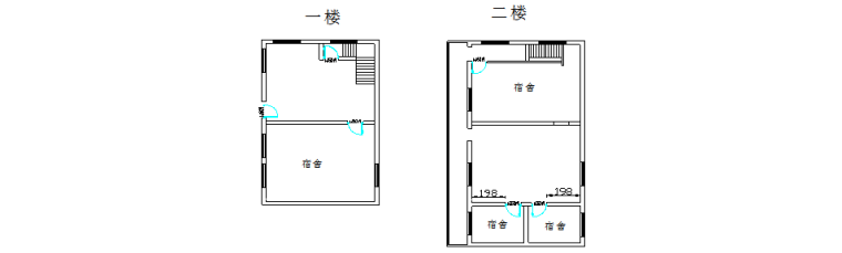 [宁阳县]棚户区异地安置项目临建施工技术方案-住宿区各层规划平面布置图