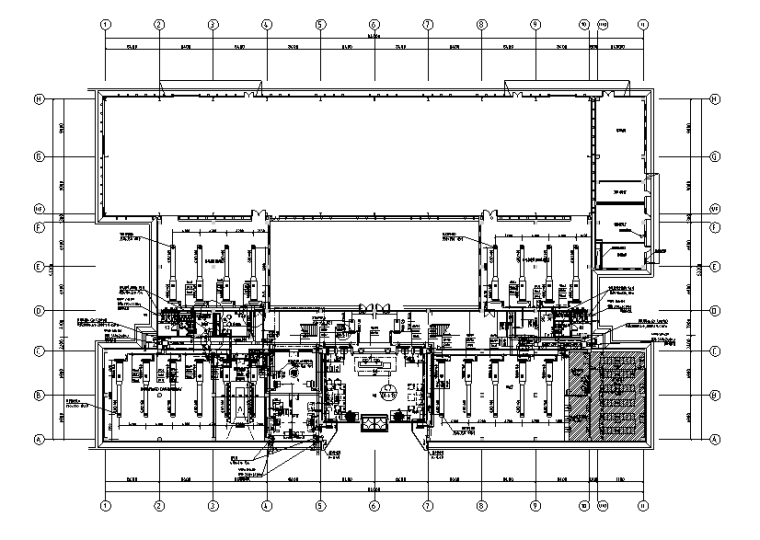 CAD办公空间现代风格资料下载-[湖南]混凝土现代风格民生集团办公空间设计施工图（附效果图）
