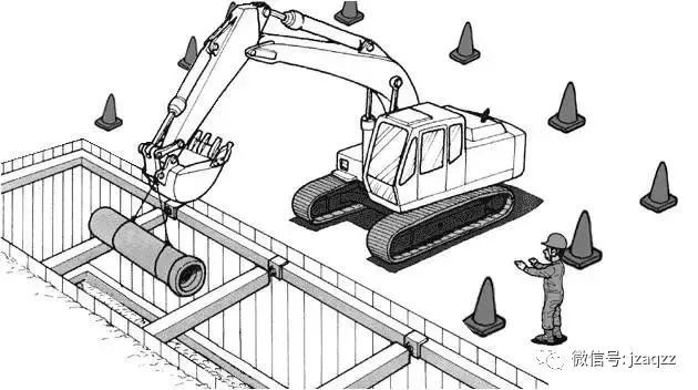 卡通漫画，挖机施工避免这11个常见事故！_20