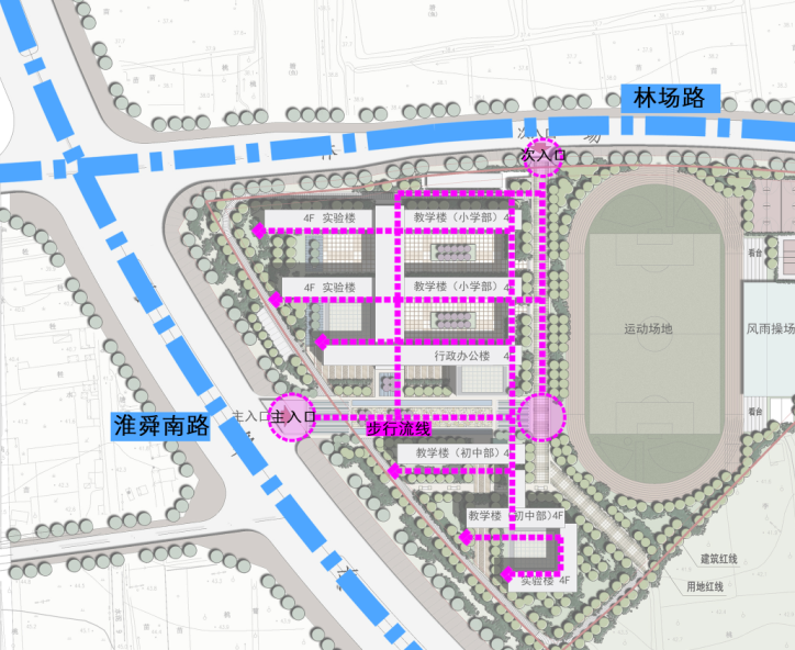 [安徽]36班小学部及30班中学新校区建筑设计方案文本（含两套方案）-36班小学部及30班中学新校区投标方案文本（含两套方案）