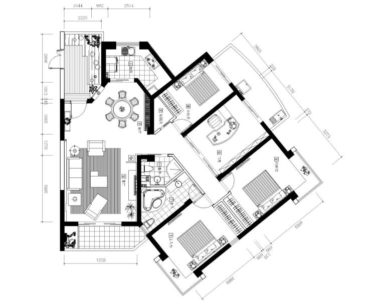 咖啡厅空间设计图效果图资料下载-香浓黑咖啡--美伦浩洋丽都方案效果图（19页）