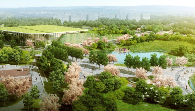 亲近自然的滨河公园资料下载-[天津]“海绵城市”滨河多样地形生态垂直绿化公园景观设计方案（国际竞赛作品）