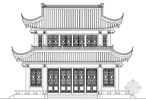 古建檐口大样资料下载-浙江某二层古建建筑施工图