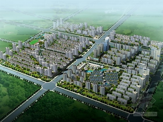 南京浦口区城市规划资料下载-[安徽]某城市规划及单体设计方案文本（南京知名设计院）