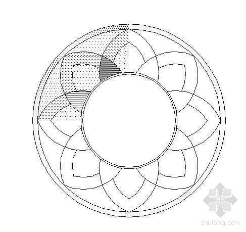 地面拼花图案cad图集资料下载-莲花拼花图案