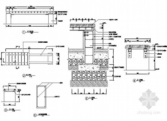 景观座椅施工详图资料下载-木质座椅施工详图