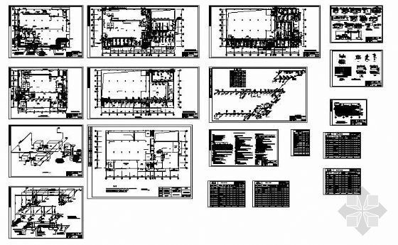 制冷站平面及系统流程资料下载-湖南某卷烟厂冷冻站空调图