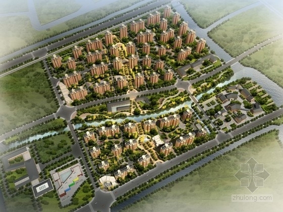 国外住宅区规划文本资料下载-[上海]某住宅区规划及单体设计方案文本