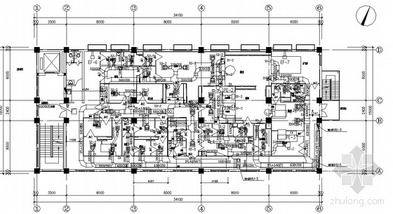 中试厂房施工图资料下载-上海某冻干针剂中试车间空调通风施工图