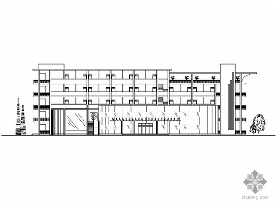 CAD建筑室外图资料下载-某殡仪馆规划、建筑方案CAD图