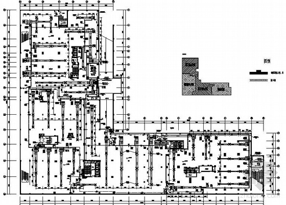 大型商场工程设计方案图册资料下载-某大型商场空调图纸