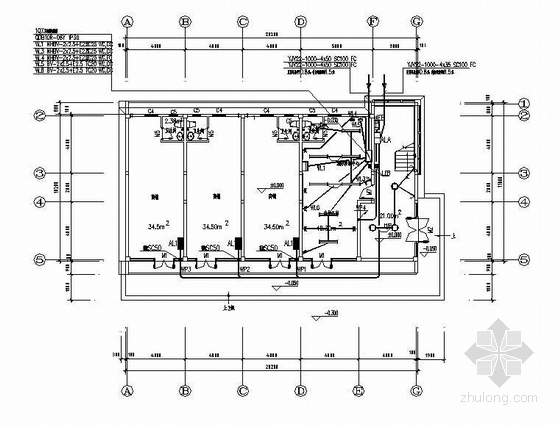 小区社区中心建筑图资料下载-某小区二层社区中心电气图纸