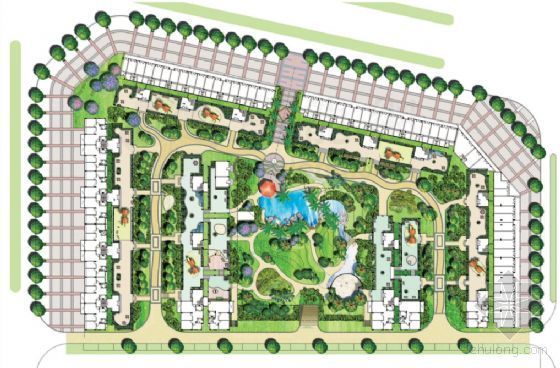 深圳青年公寓景观设计方案资料下载-深圳某花园小区景观设计方案
