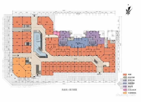 [四川]新古典风格住宅小区规划设计方案文本（知名设计院）-新古典风格住宅小区规划设计方案平面图