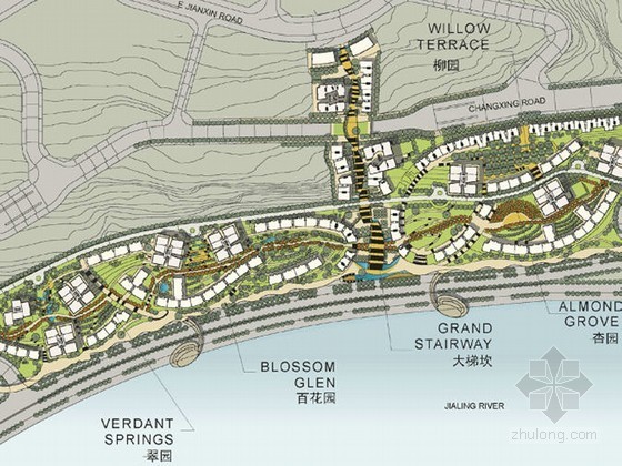 居住区规划设计-案例分析资料下载-[重庆]居住区概念规划设计