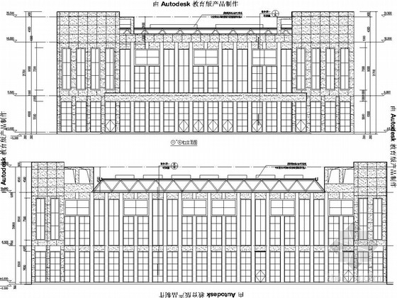 建筑图三层框架资料下载-[体育馆]安徽三层框架结构图（含建筑图）