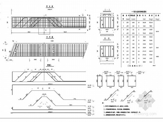 盖梁图CAD资料下载-[黑龙江]桥台盖梁钢筋构造图