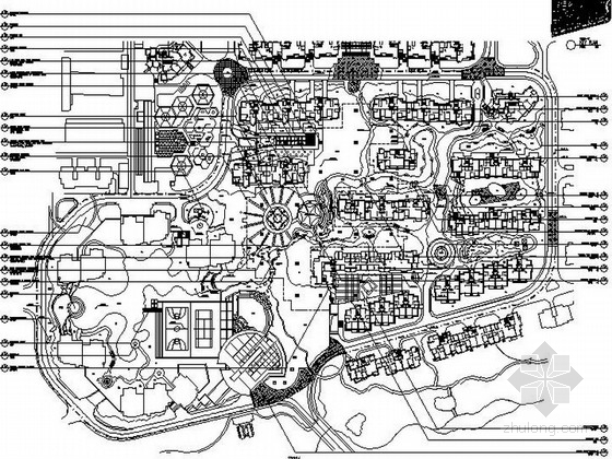 小区喷泉设计资料下载-[浙江]山水田园风情住宅小区景观设计全套施工图（含效果图）