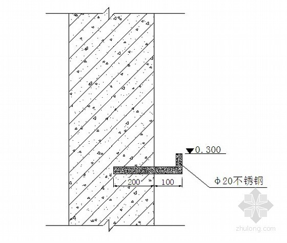 [深圳]超高层住宅小区施工测量方案-观测点做法及埋设示意图 