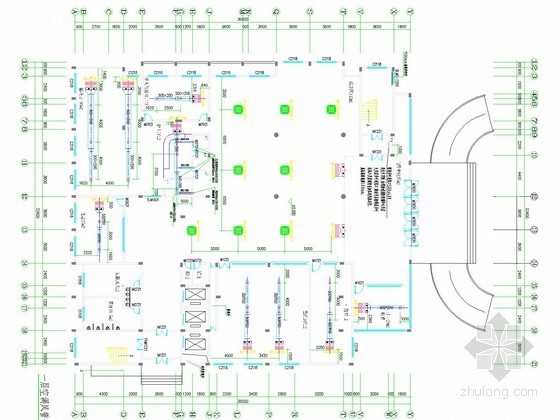 电力系统cad图资料下载-[江西]住院门诊综合大楼空调通风防排烟系统设计施工图（电力系统）