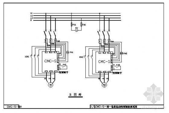 软启动器电气控制原理图资料下载-消防专用一用一备软启动器