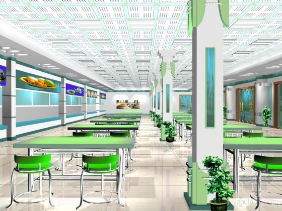 5层大学食堂设计资料下载-广西大学梧州食堂装修工程