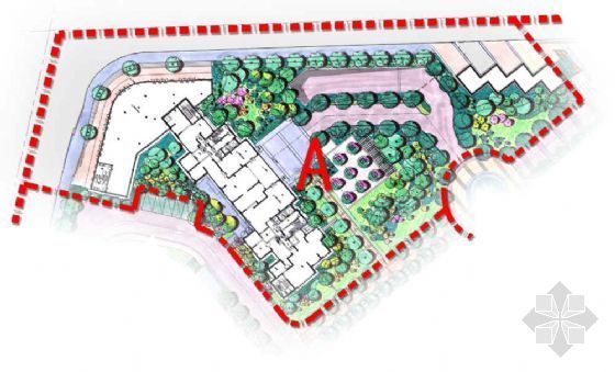 ps景观剖立面教程资料下载-武汉住宅项目一期A区景观设计方案